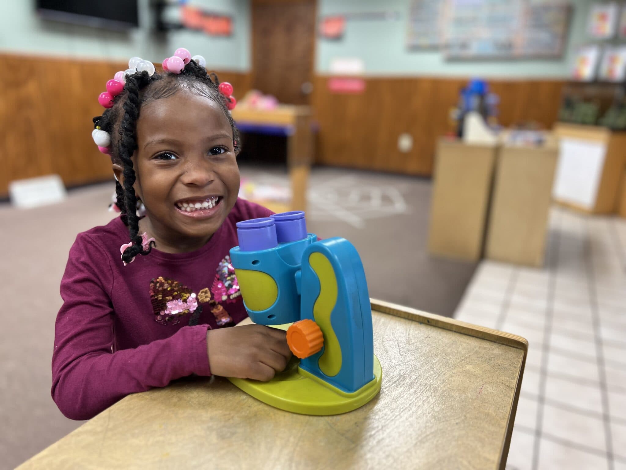 Children learning together in a Universal Preschool classroom